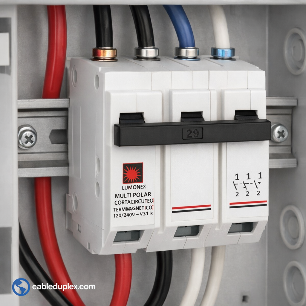 Breaker pacha 3 polos LUMINEX