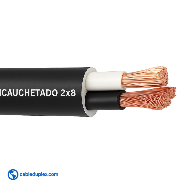 Cable Encauchetado 2x8