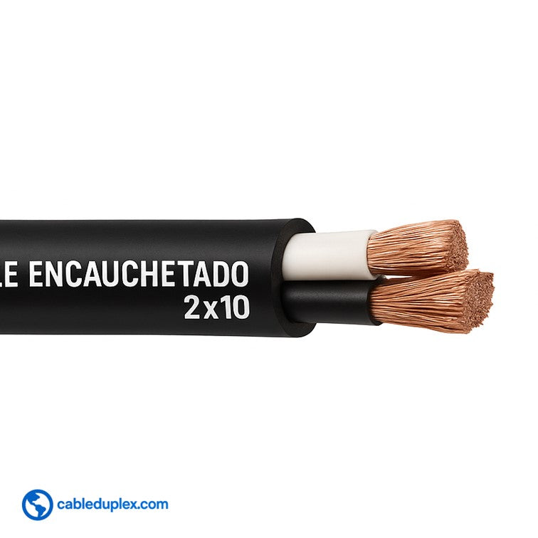 Cable Encauchetado 2x10