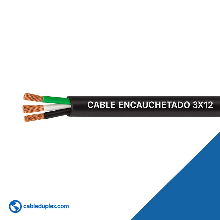 Cable Encauchetado 3x12