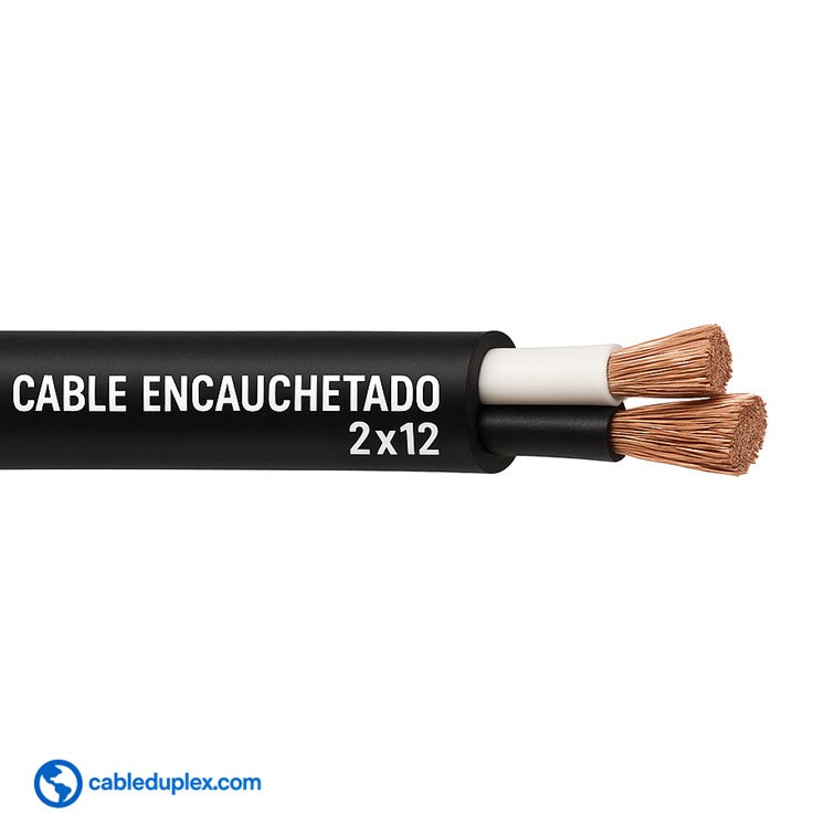 Cable Encauchetado 2x12