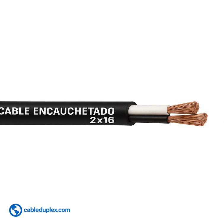 Cable Encauchetado 2x16