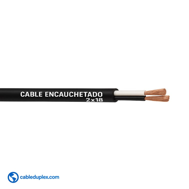 Cable Encauchetado 2x18
