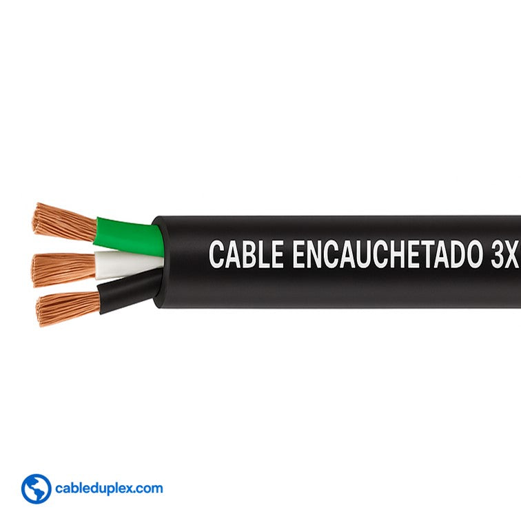 Cable Encauchetado 3x10