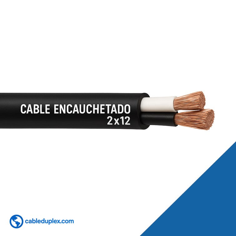 Cable Encauchetado 2x12