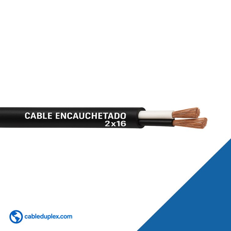Cable Encauchetado 2x16