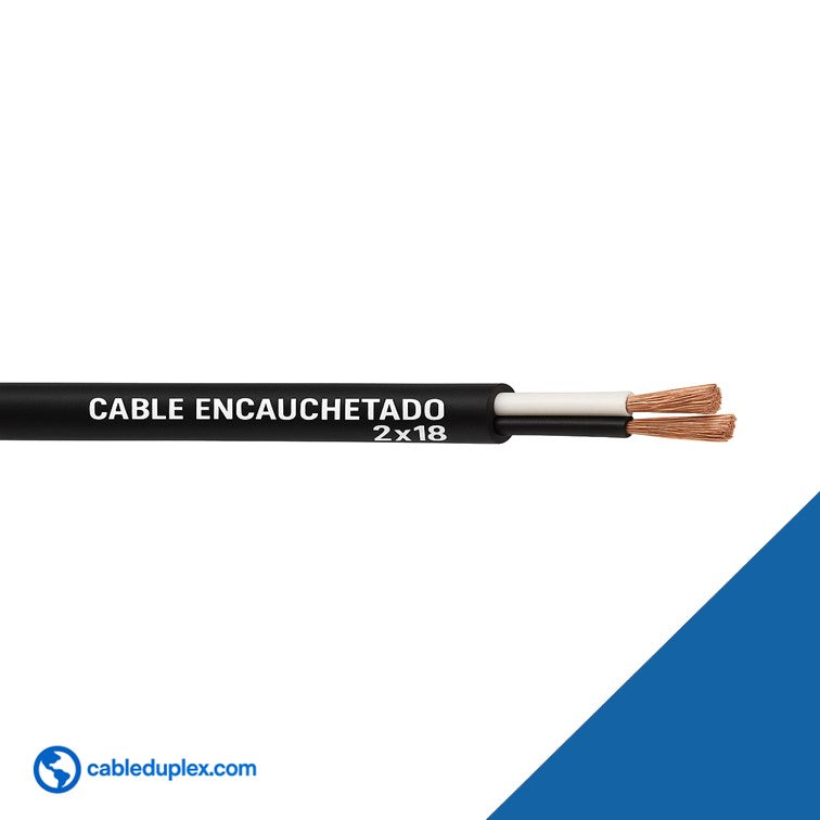 Cable Encauchetado 2x18